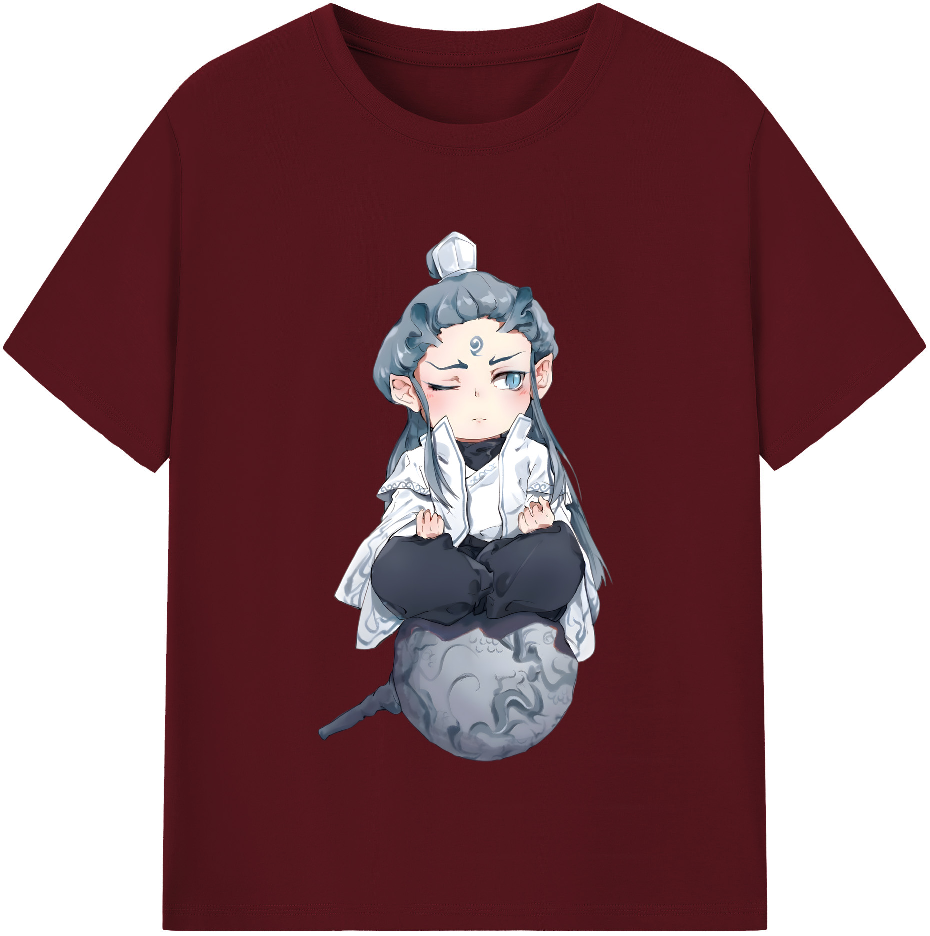 （画像用） Ne Zha 2 ナタ 魔童の大暴れ 綿100％半袖Tシャツ（フロントプリント）